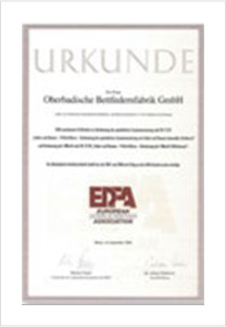 EDFA(EUROPE DOWN & FEATHER ASSOCIAION)